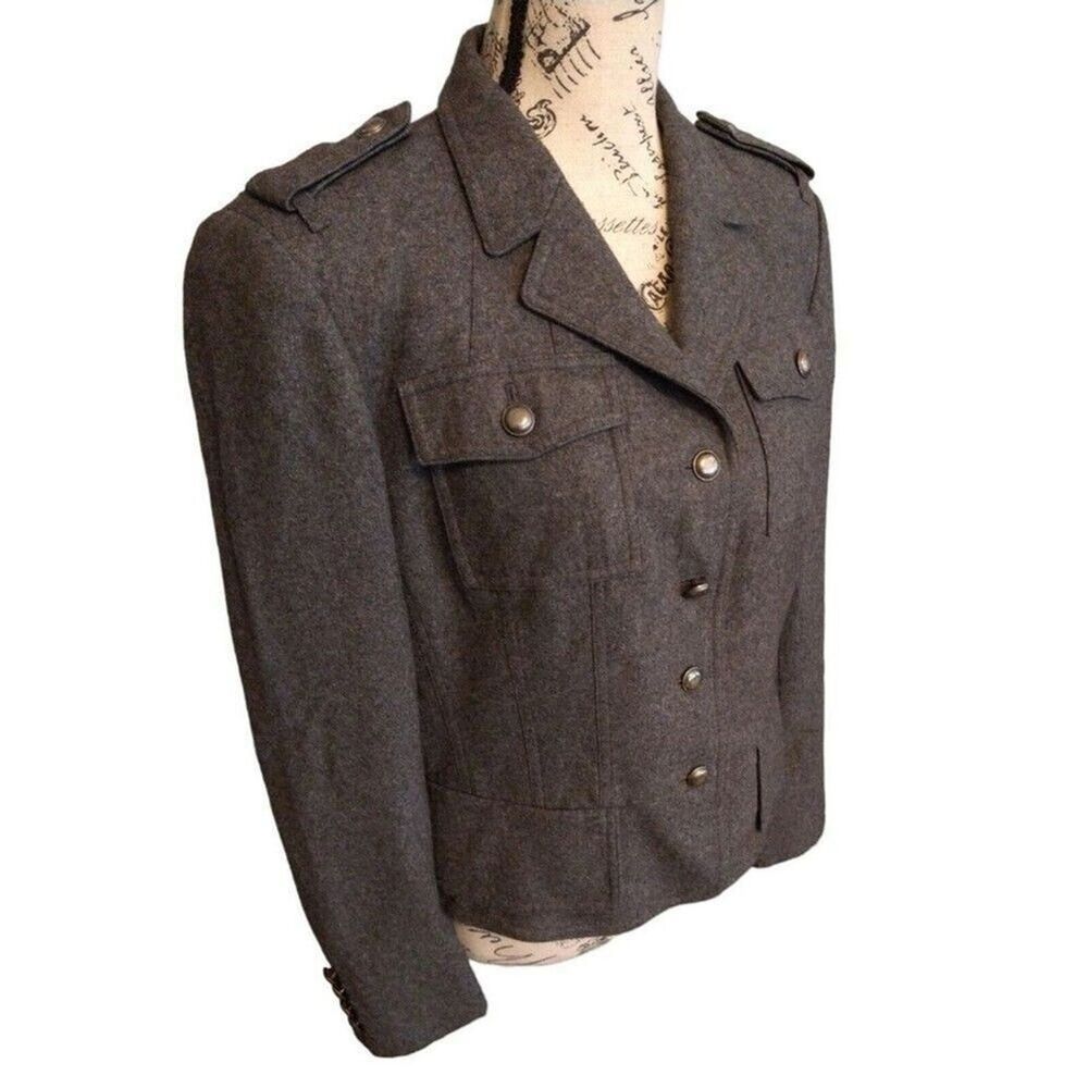 Michael kor wool coat size 14p gray Y2K Classic